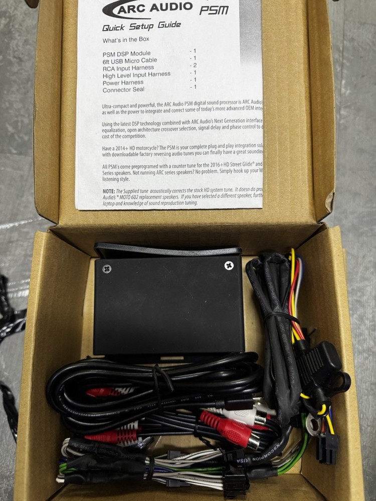 ARC AUDIO PSM DSP 6CH IN 6CH OUT Harley Davidson EQ CROSSOVER DELAY USB