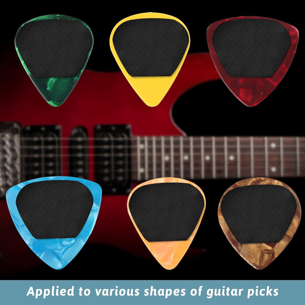50 Pack Grip Guitar Picks Stop Dropping Your Picks While Playing Non Sticky Rubb