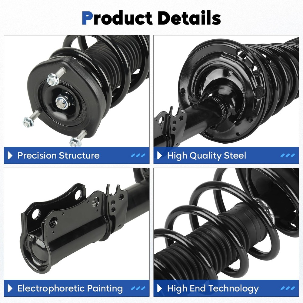 Rear Struts Assembly Shock Absorber & Sway Bar End Link Compatible with...
