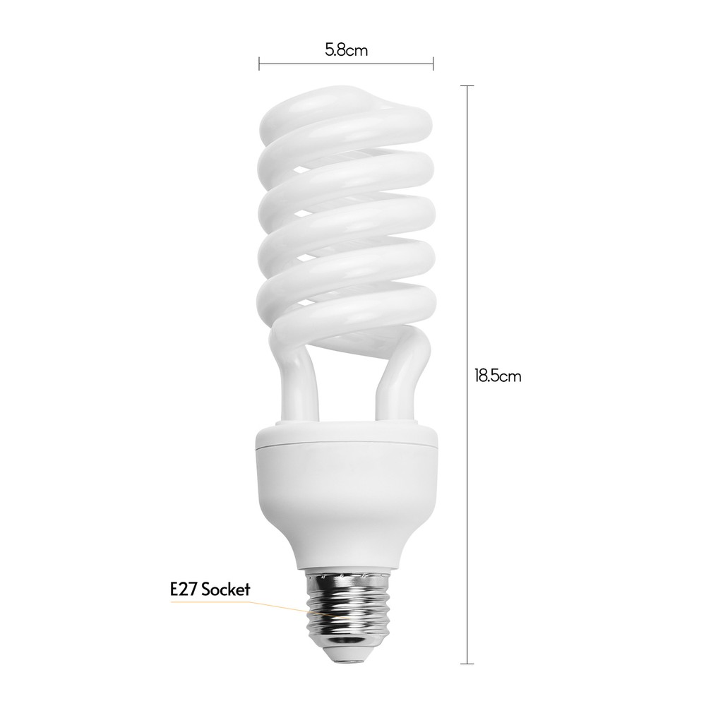 Spiral Fluorescent 45W 5500K Daylight E27 Socket for G5J8