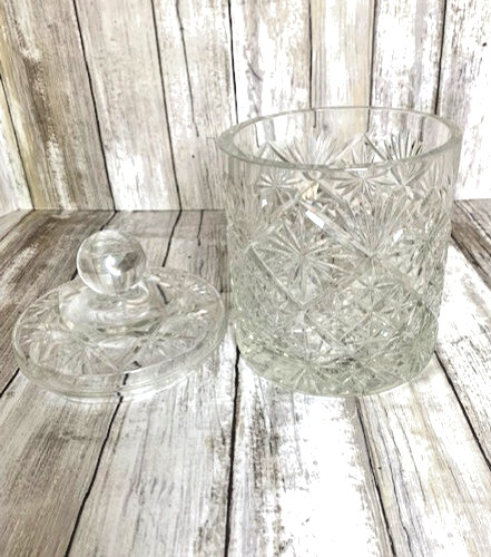 Heavy Crystal-Clear Jar with Lid