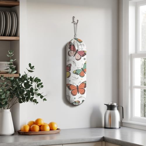 Plastic Bag Holder, Wall Mount Grocery Bag Holder, Wall Mount Plastic Style 07