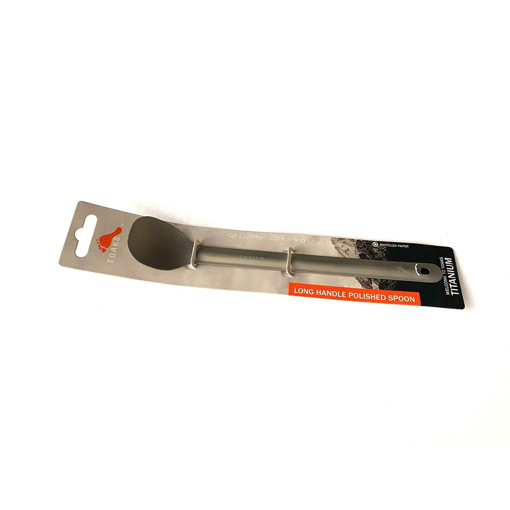 TOAKS Titanium Long Handle Spoon Silver