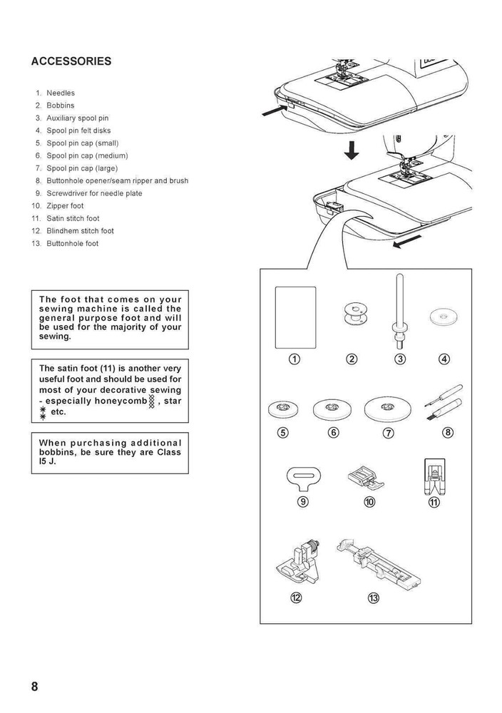 SINGER ONE Sewing Machine User Manual Operation Guide