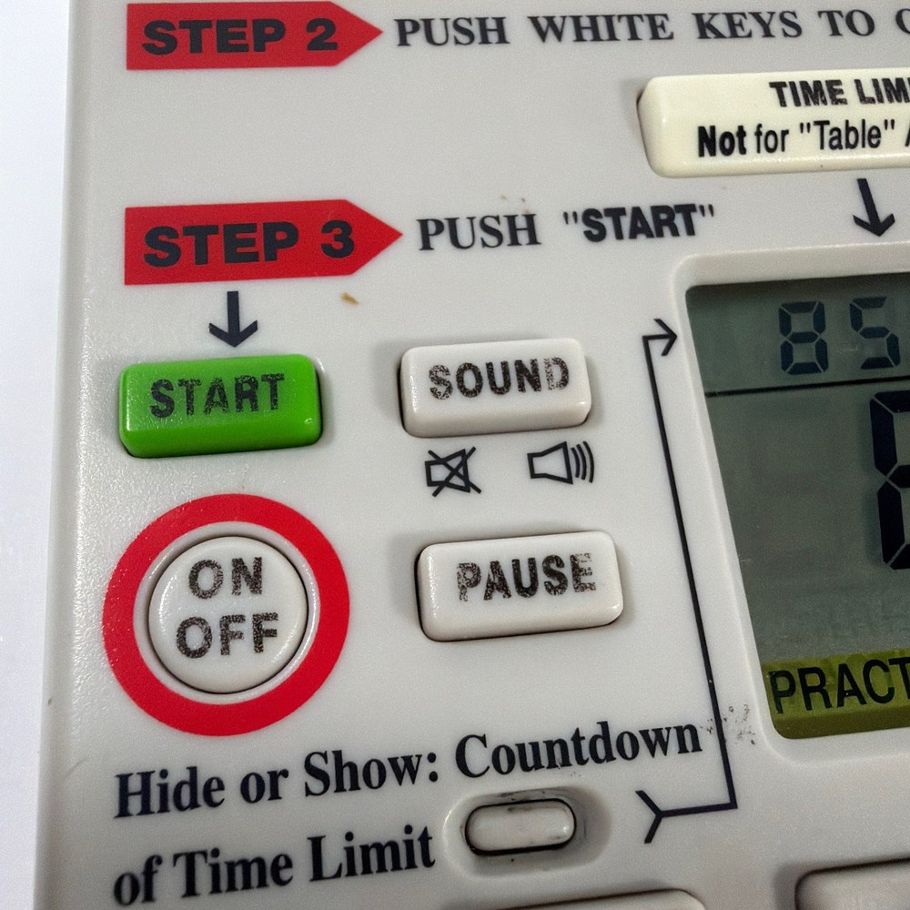 FlashMaster Math Tables Electronic Learning Tool Model MT1A Tested Working