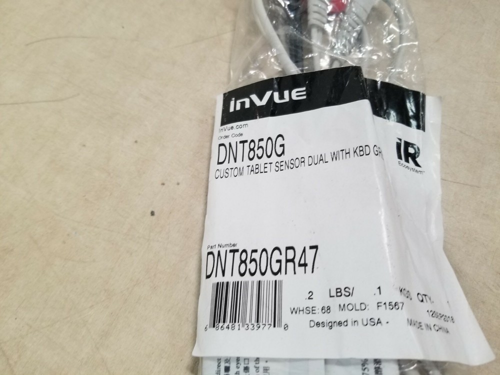 inVue DNT850G Custom Tablet Sensor Dual W/ KBD, Grey