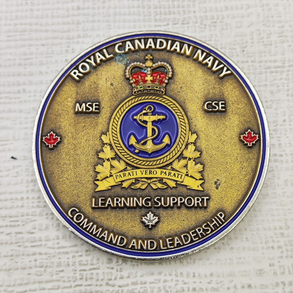 Royal Canadian Navy Learning Support NTDC(P) Challenge Coin