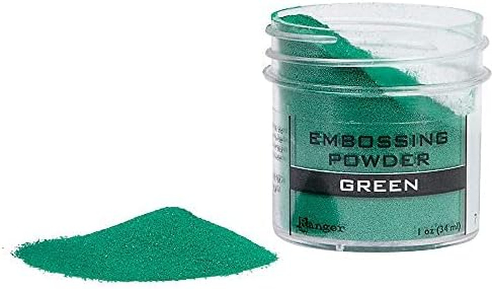 Embossing Powder, Green, 1 Oz