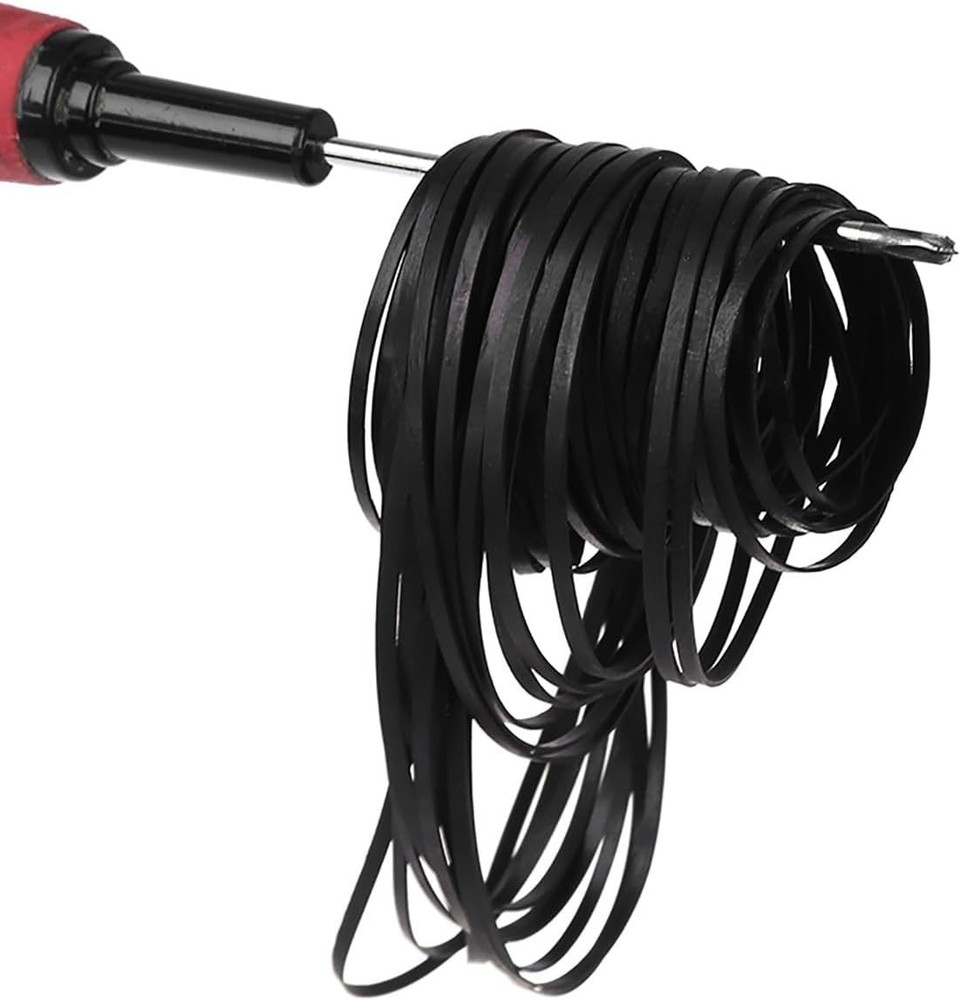 100PCS Flat Rubber Drive Belts 3mm Mixed Lengths for Cassette Deck CD DVD Player