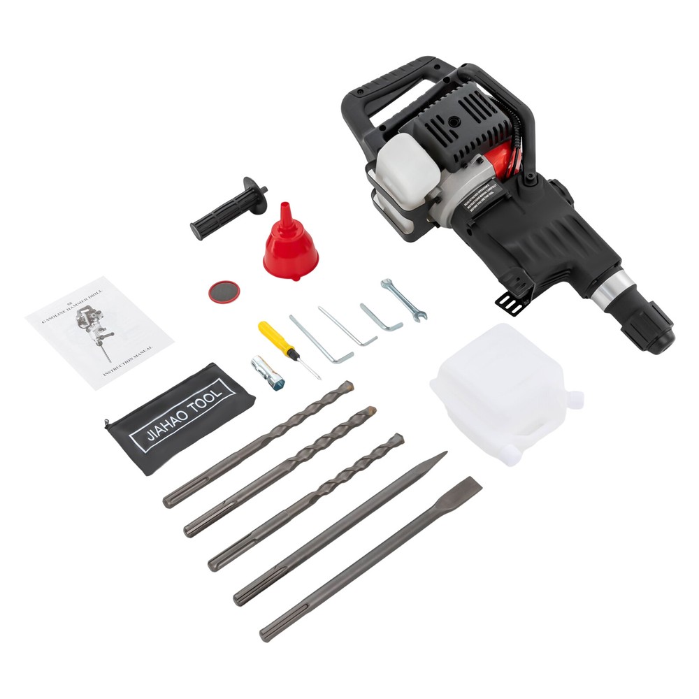 3-in-1 Concrete Tool, 1200W, 32.7CC, Hammer, Drill & Pick Functions