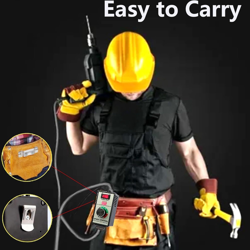 AC Motor Speed Controller 100V-120V15A Variable Speed Controller and Fan Spee...