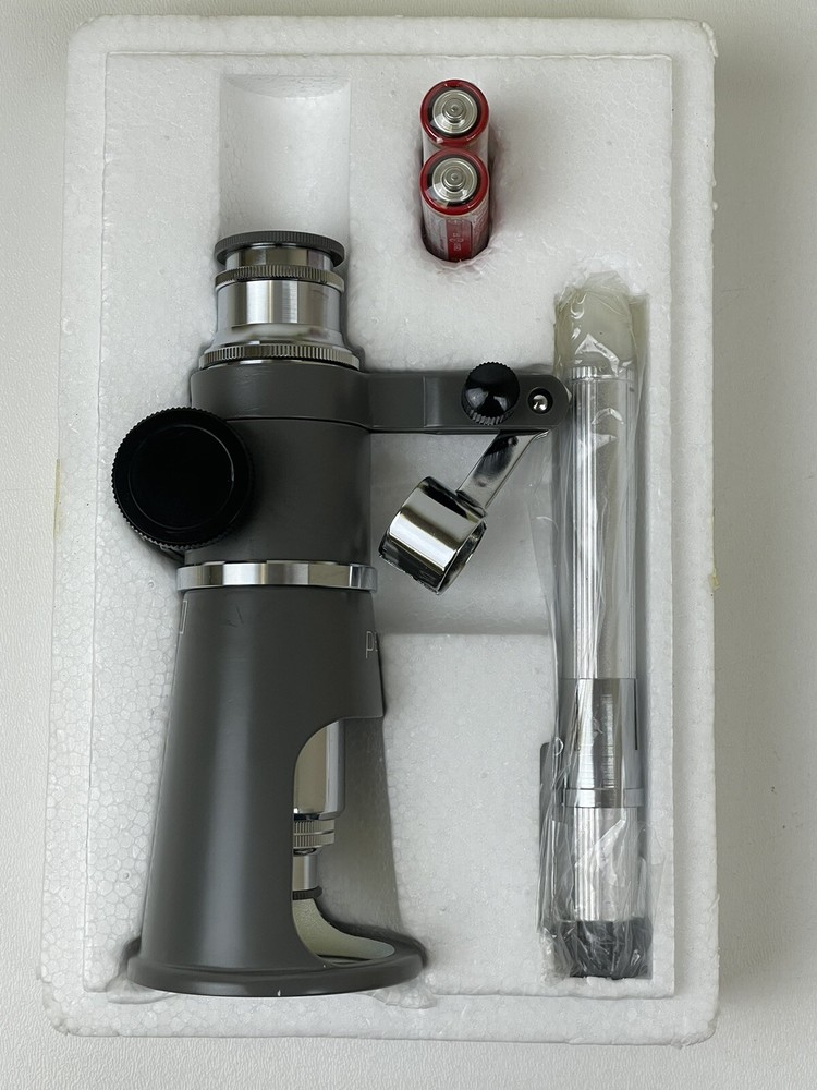 PEAK 20X Wide Stand Inspection Microscope w/BEAM LIGHT & Holder