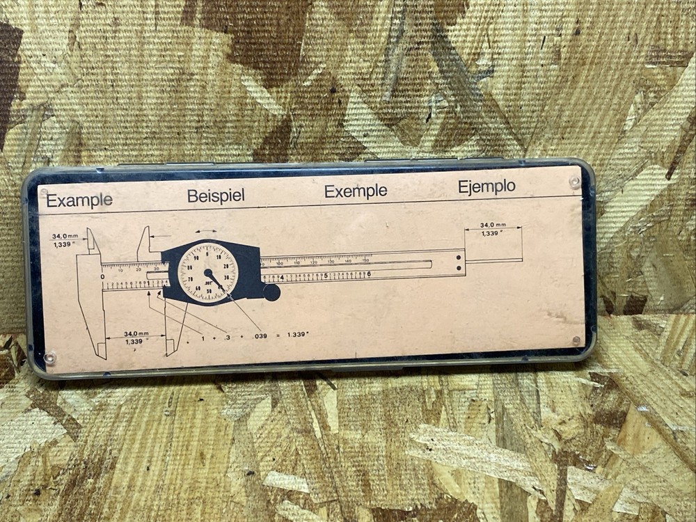 Lyman Polymer 5" Dial Caliper Bullet Reloading: Swiss Made Vintage