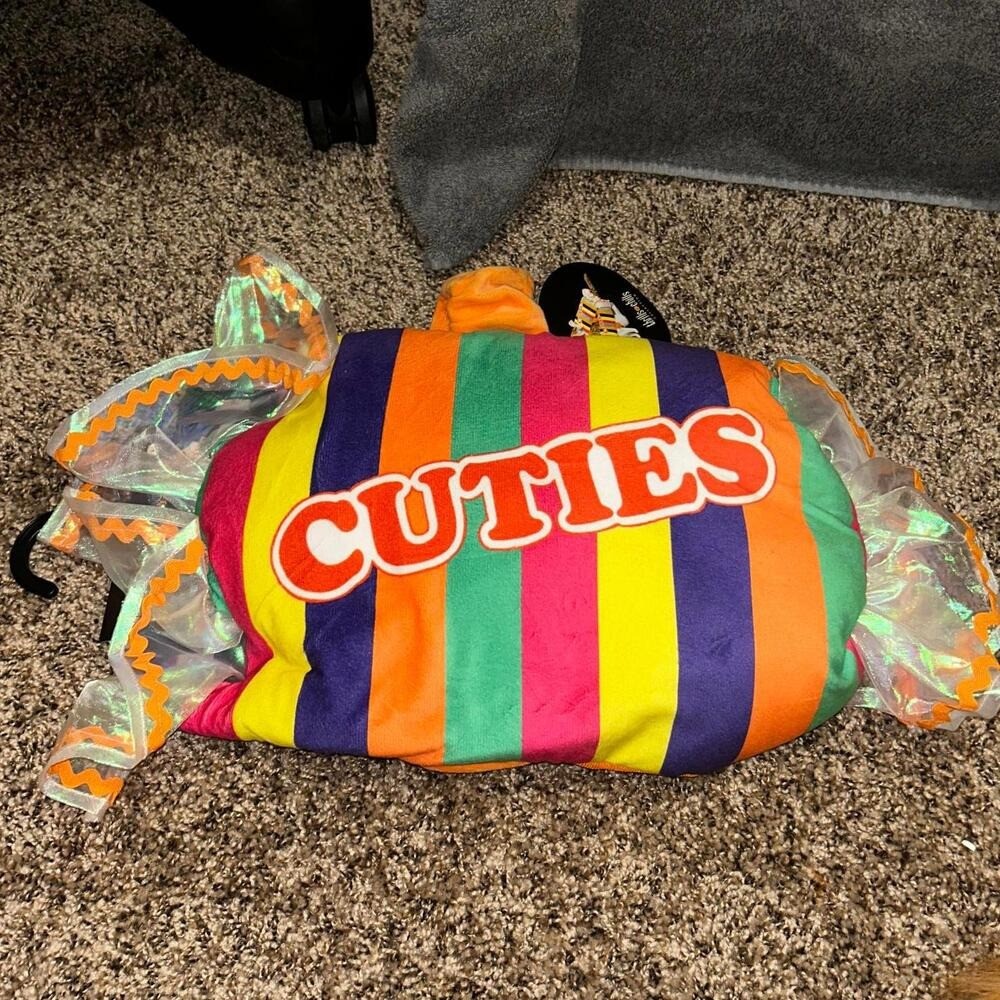 Thrill & Fills Candy Wrapper Pet Halloween Costume& Medium (NWT)
