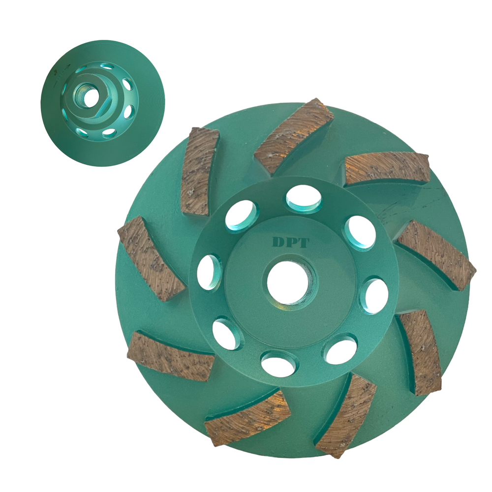 2 Pack 4.5" Diamond Segment Grinding Wheel Disc for Concrete Angle Grinders