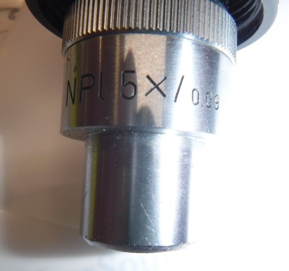 Leitz NPI 5X / 0.09 Microscope Objective "AS-IS"