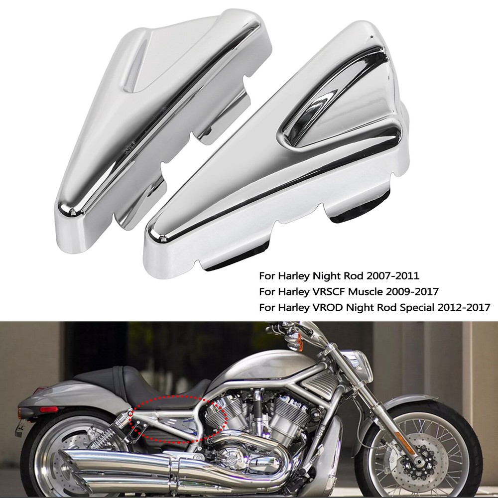 Chrome Left &Right Side Frame Tank Covers For Harley Night Rod VRSCD 2007-2008
