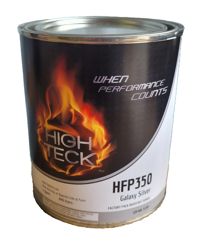 High Teck HFP350 GM 519F Galaxy Silver Basecoat Paint Quart