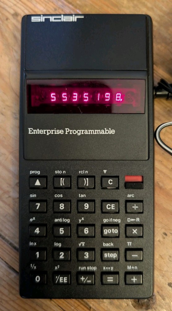 Sinclair Enterprise Programmable Calculator Vintage 1980s Working Boxed Manuals