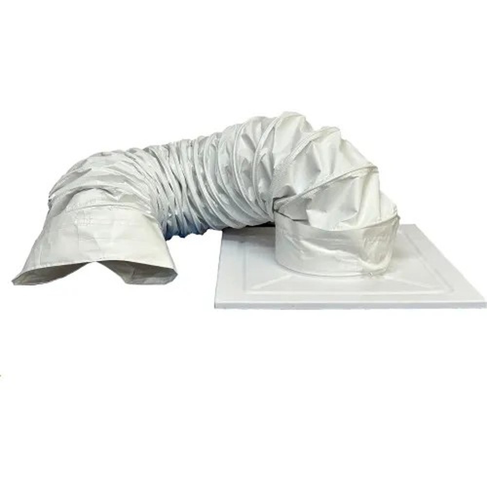 ABC? Industries Ceiling Panel Kit, Plain Ends, 20" Dia. x 8'L x 6" Pitch, White