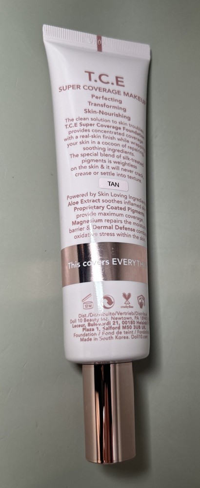 Doll 10 T.C.E Super Coverage Makeup TAN Color 2 oz New LARGE SUPER SIZE