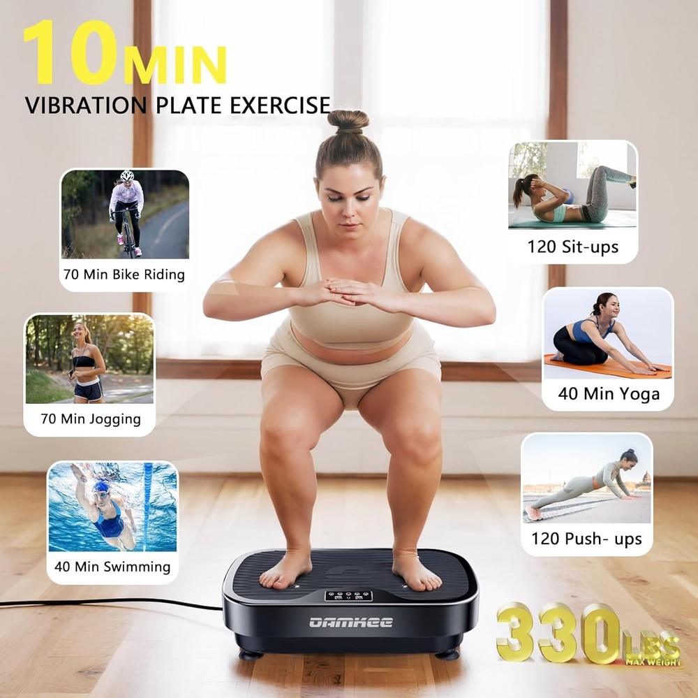 Vibration Plate Exercise Machine, 9 Modes Vibrating Platform