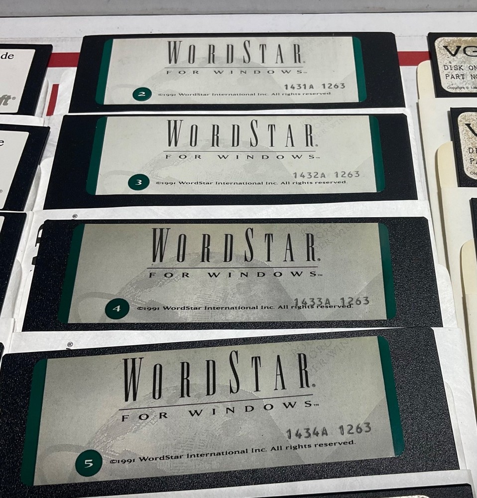 Microsoft MS-DOS Operating System Version 5 5.25" Floppy Disk Install Plus More