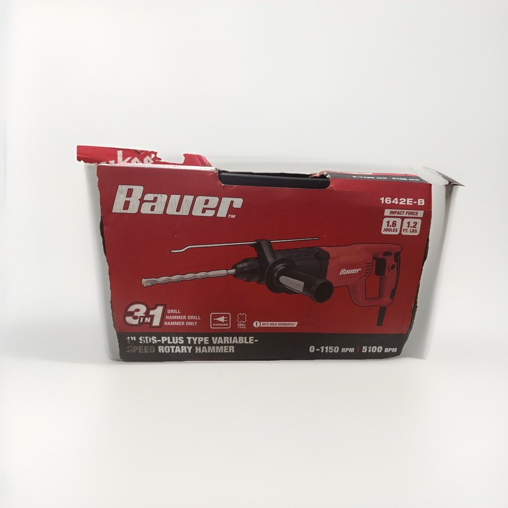 3 In 1 Bauer Drill, Hammer Drill, Hammer Only.