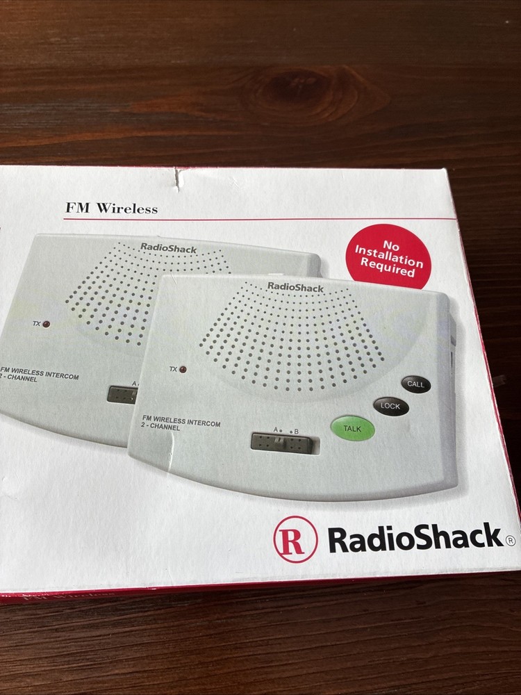 Radio Shack 2 Channel Intercom System 43-3106 2 Intercoms NEW Sealed