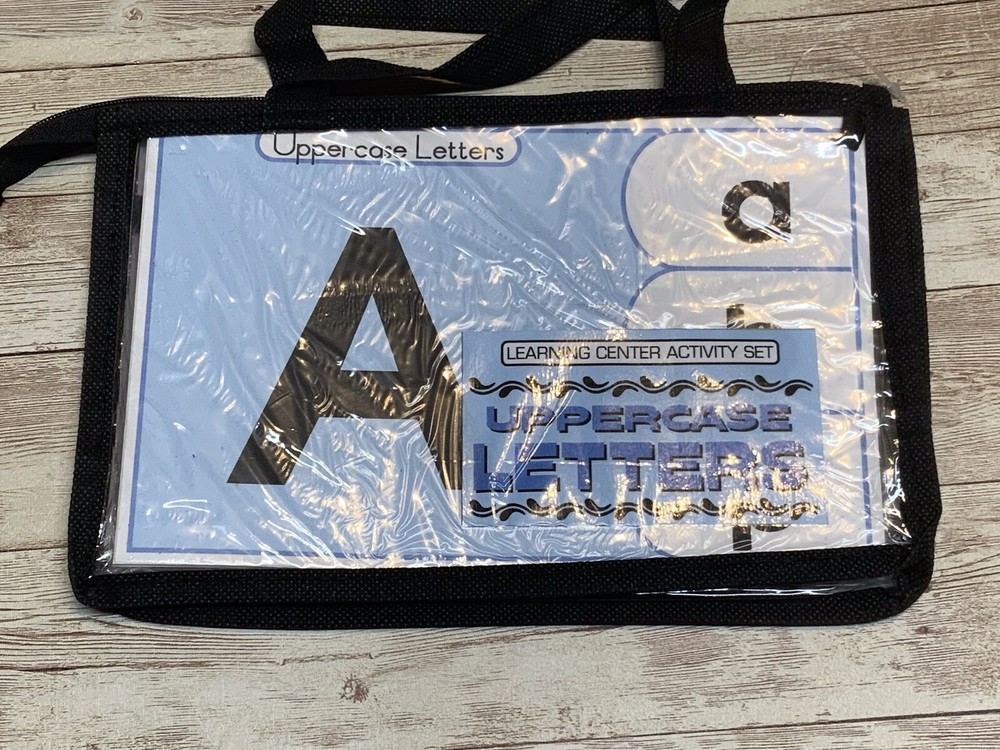 Learning Center Activity Set - Uppercase Letters - Clothespin Learning Center