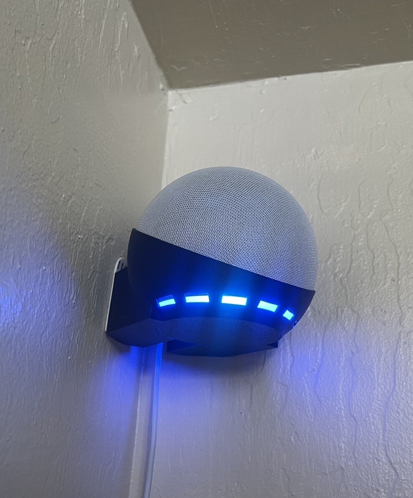 2- Pack Echo Dot 4/5 Wall & Corner Mount Bracket Holder Accessory BLACK!!