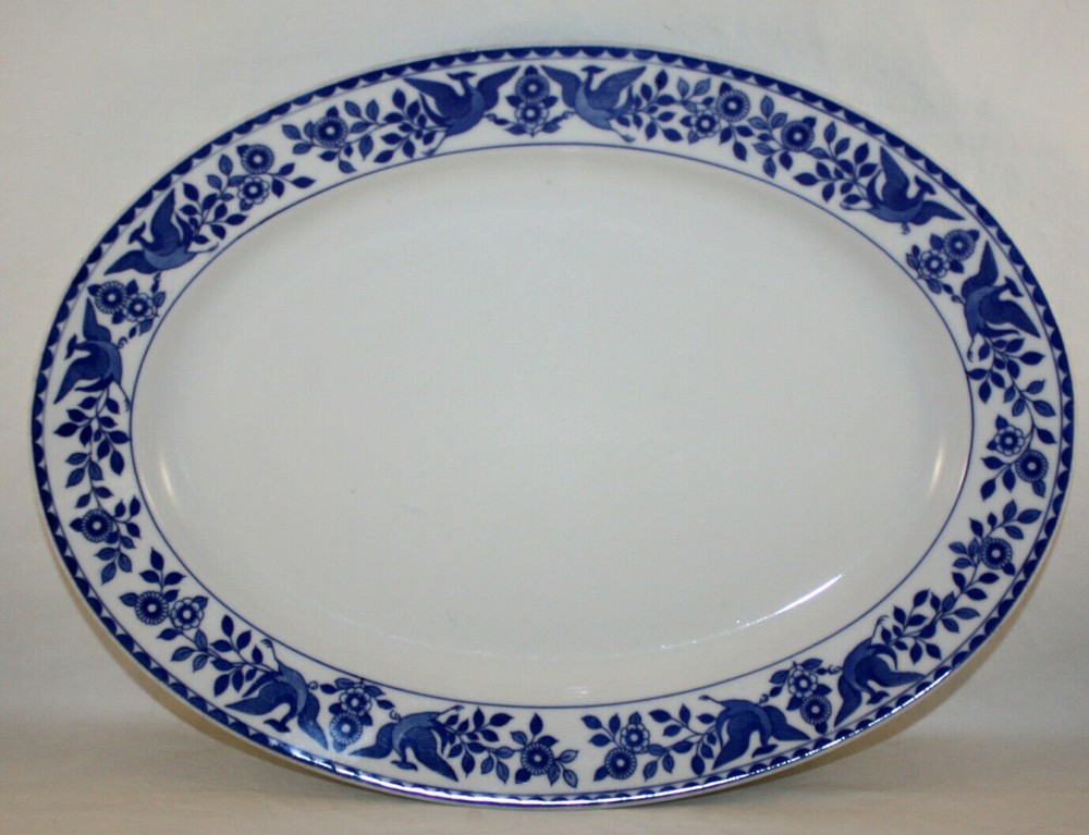 C.1920  NORITAKE DOUBLE PHOENIX BIRD LARGE PLATTER ANTIQUE