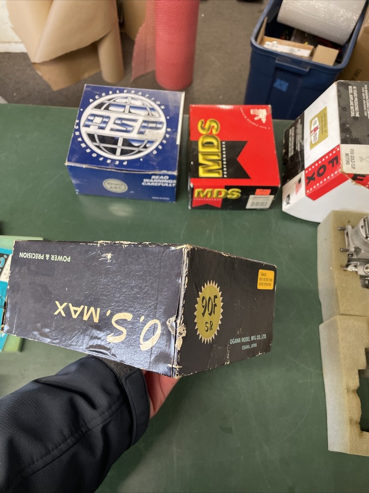 OS MAX 90 90F SR 2-CYCLE R/C MODEL AIRPLANE ENGINE Untested