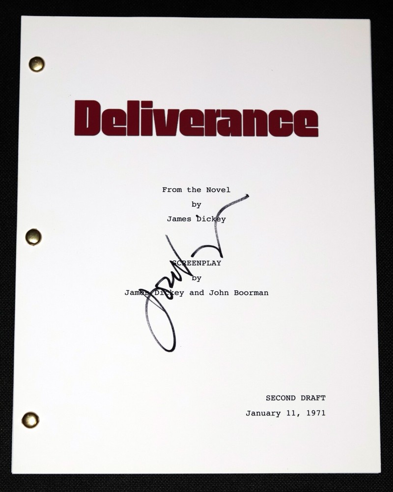 JON VOIGHT Signed DELIVERANCE Full Movie Script Screenplay Autograph
