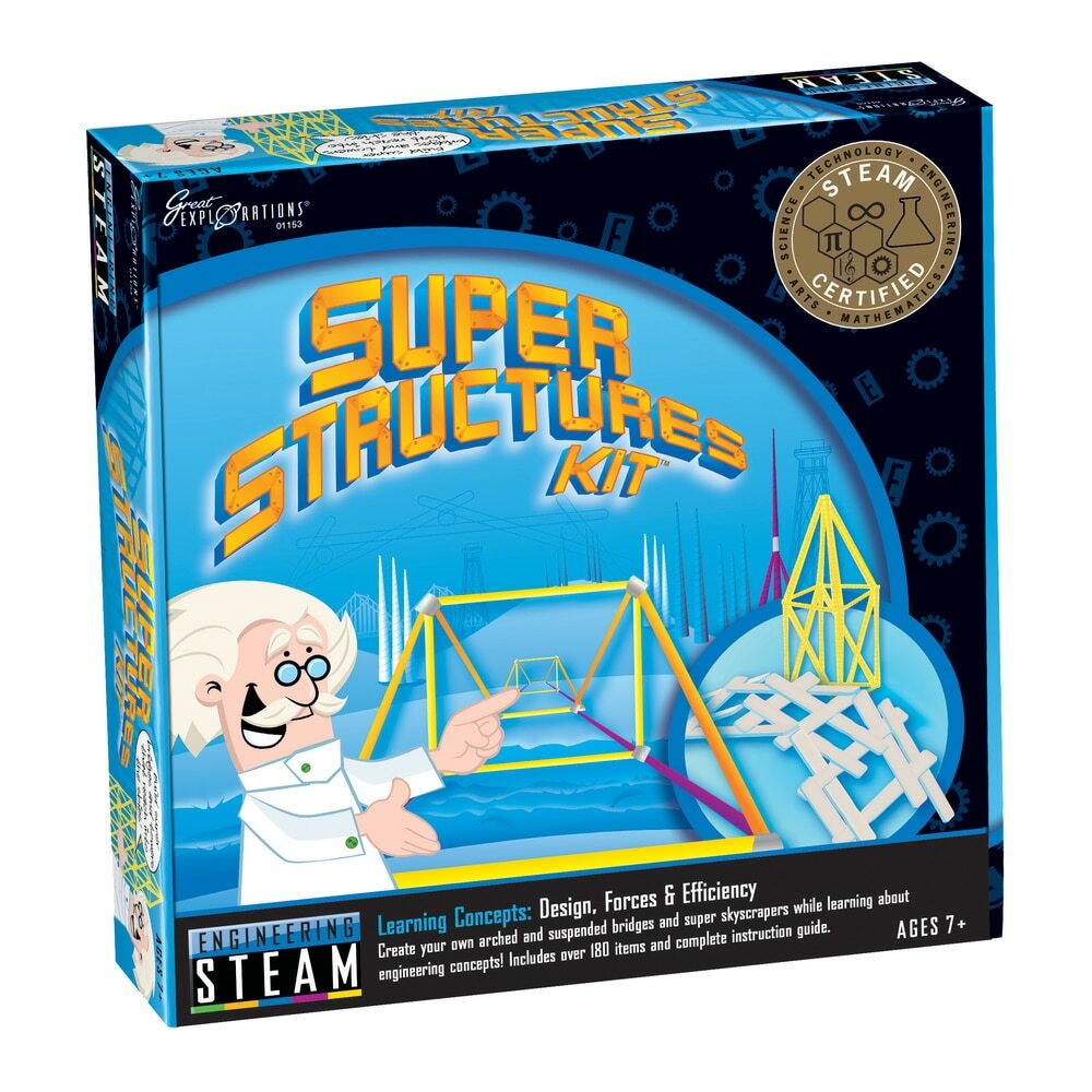 Great Explorations STEAM Learning System - Engineering: Super Structures Kit