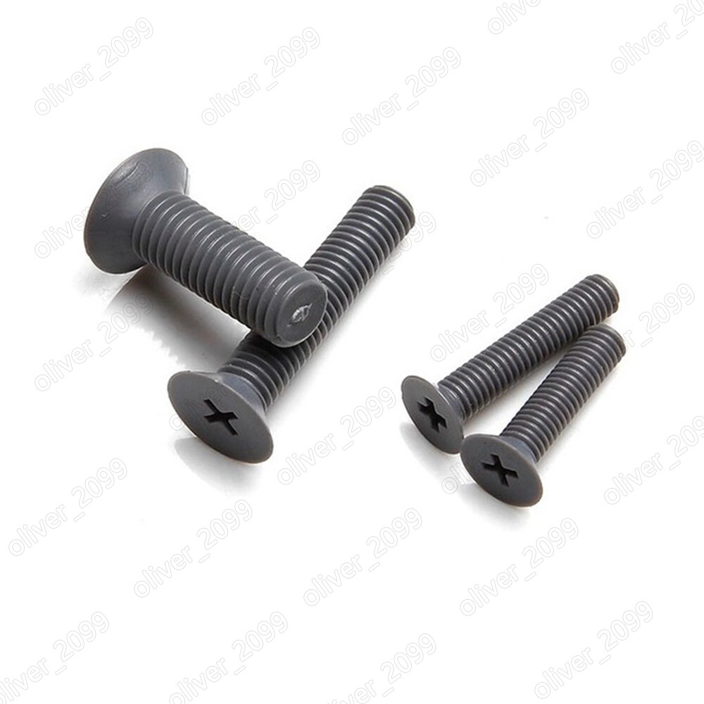 Gray Plastic Nylon Phillips Cross Countersunk Flat Head Screws M4 M5 M6 M10