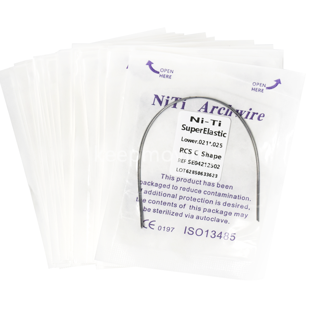 Dental Reverse Curve Arch Wire Niti Super Elastic Round/Rectangular True Form