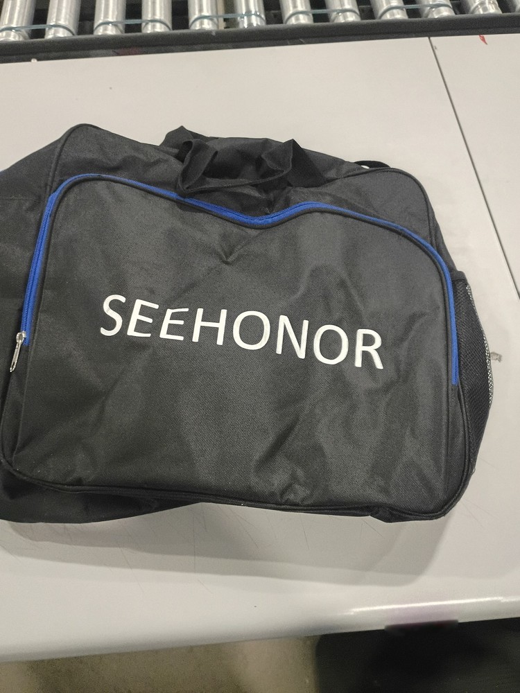 SEEHONOR BOOT BAG BOOTS UP TO SIZE 13 - BLACK AND BLUE