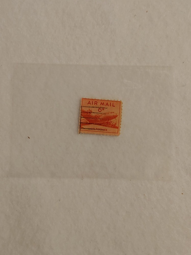 Genuine - USA 6 Cent Red US Air Mail Stamp 1949