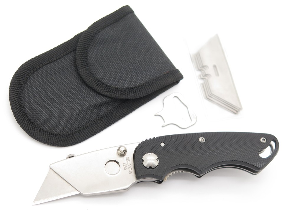 Astera Hiro Japan Design Linerlock Folding Utility Knife Razor Blade Box Cutter