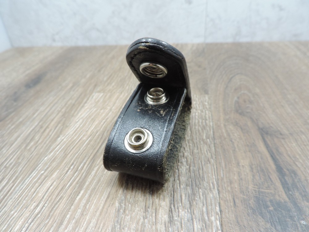 Black Leather Basketweave 2" Duty Belt Retainer