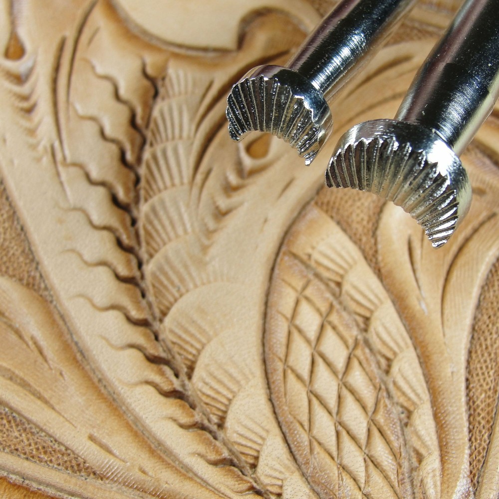 Leather Stamping Tools - #C830/C831 Camouflage Stamp Set