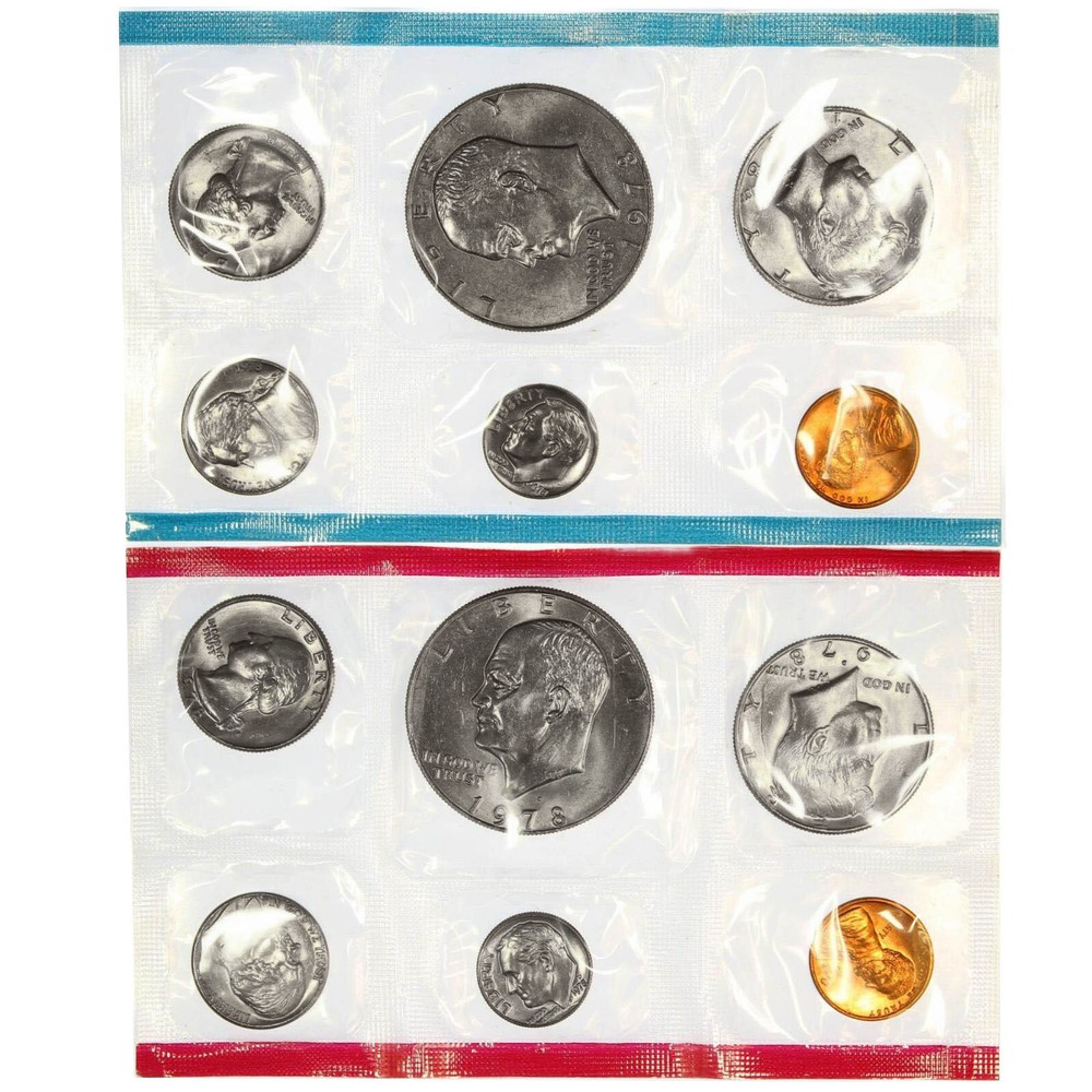 1978 Mint Set Original Envelope 12 BU US Coins BU