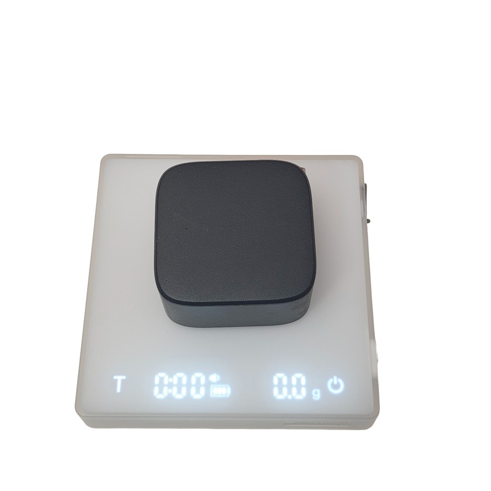 MHW-3BOMBER Espresso Scale Auto Timer 0.1g Precision 2kg White
