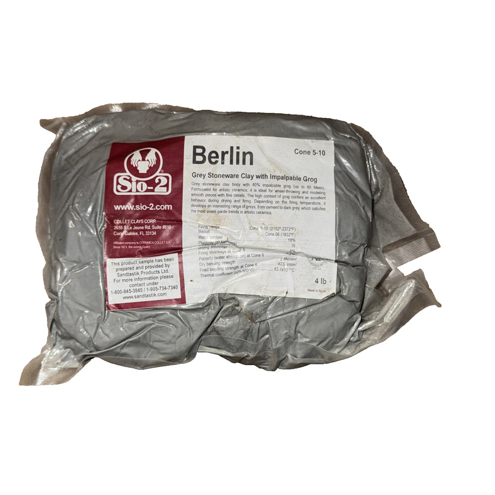SIO-2 Berlin Gret Stoneware Clay 4Lb