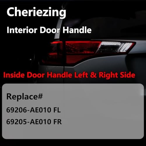 Interior Door Handle Grey Compatible with 2004-2010 Sienna Inside Inner