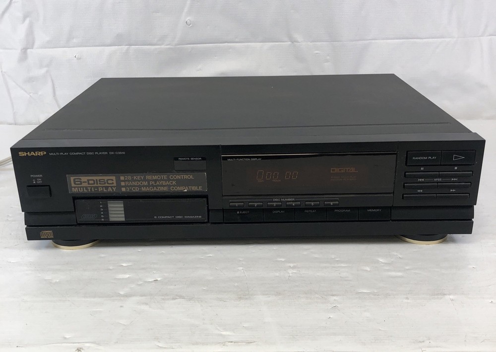 Sharp DX-C3510 Multi-Play 6 Compact Disc Changer w/1 Magazine Doesn't read Discs