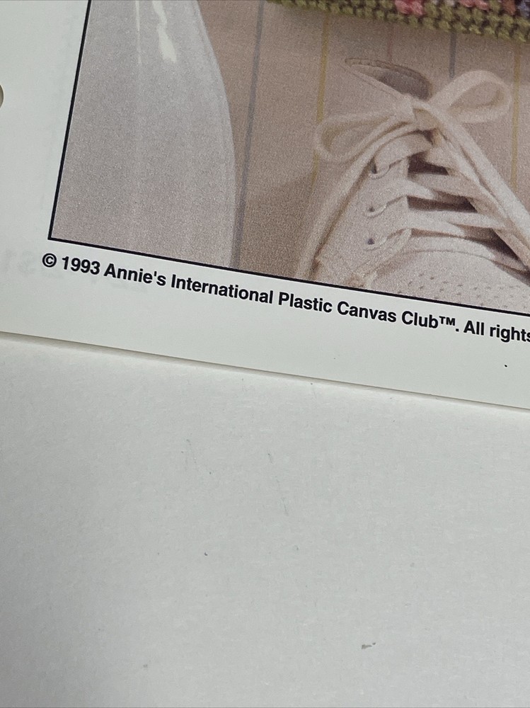 Old Shoe Picture Frame Annie's Attic Plastic Canvas Pattern