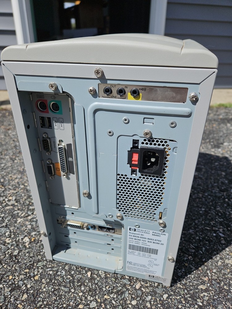 Vintage Hewlett-Packard 6545C Pavilion PC PCU Computer Translucent Case 90 S7