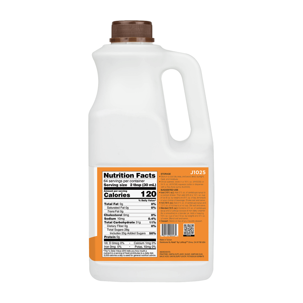 Tea Zone Cantaloupe Syrup (64oz), J1025